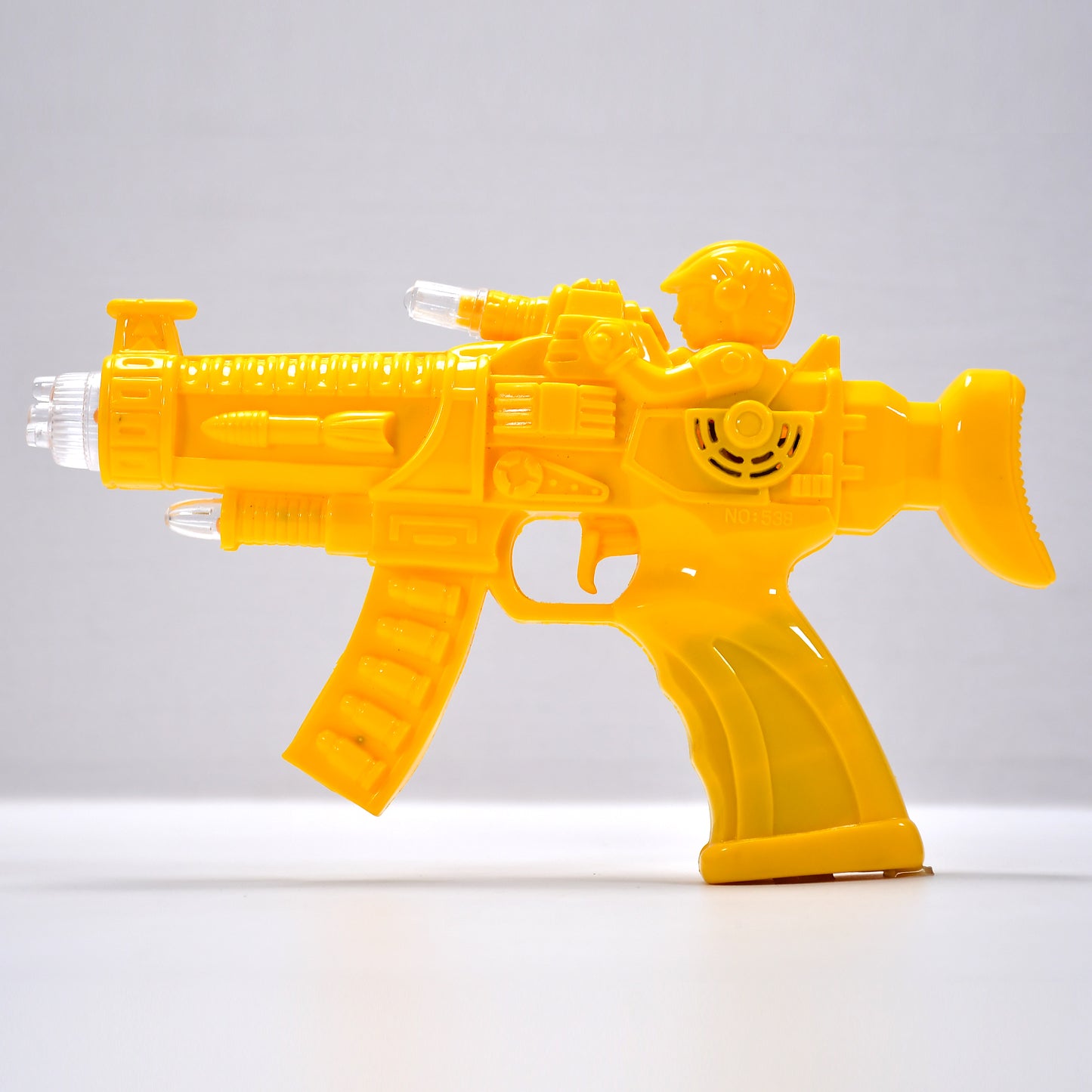 Transparent Glow Gear Toy Gun with Lights