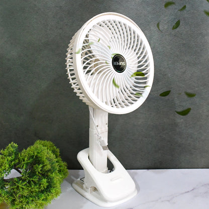 Multifunctional Usb Desk Fan Clipped Fan (1 Pc  With Color Box)