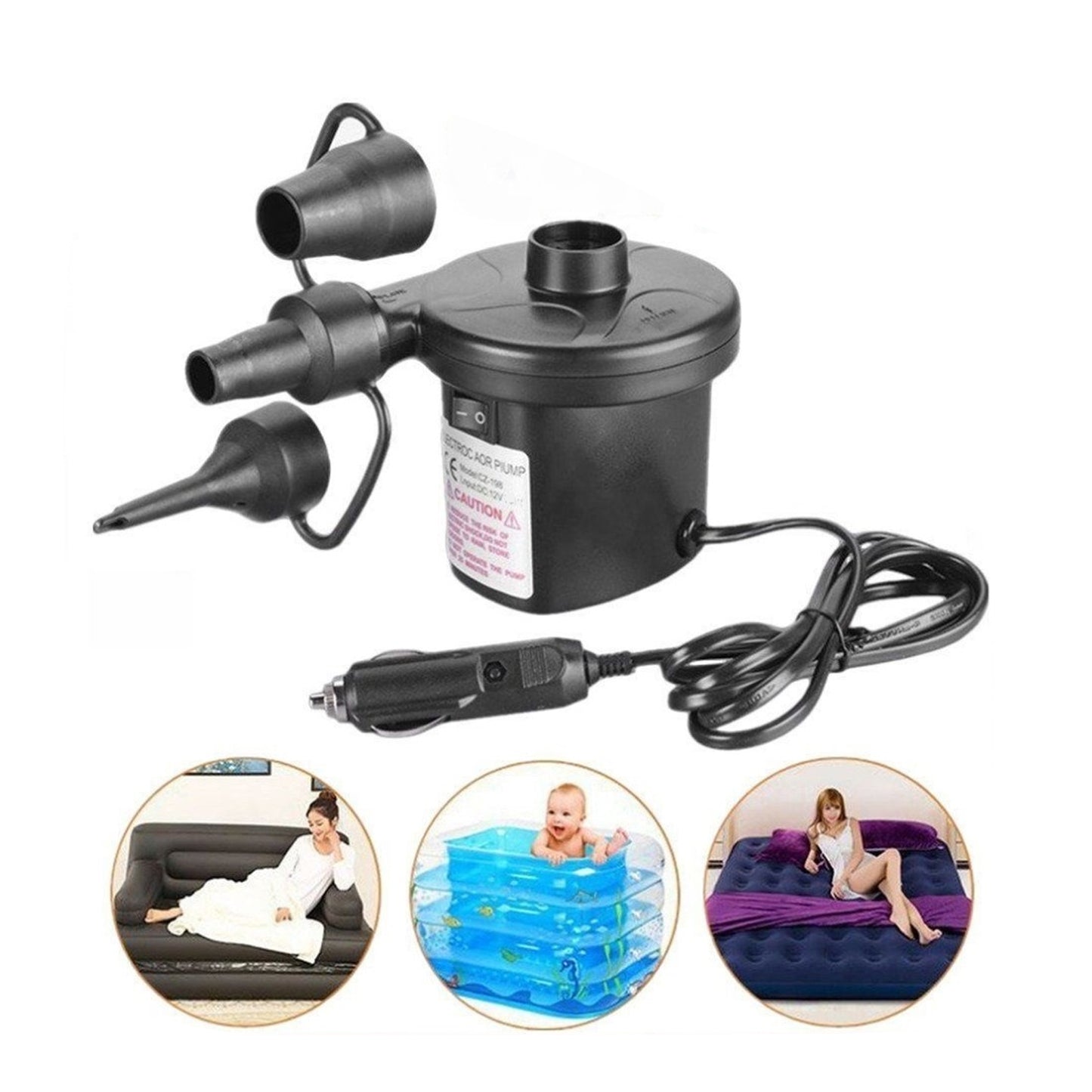 Multi-Purpose Electric Air Pump for Airbeds & Toys