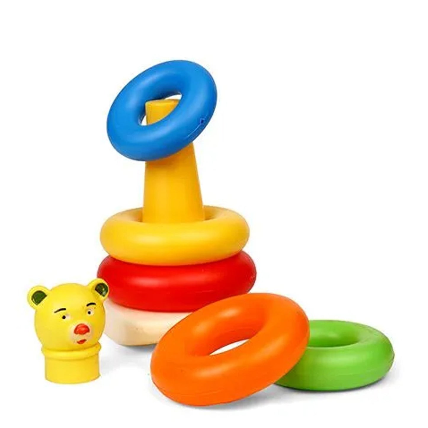 Colorful Teddy Stack-Up Rings for Babies