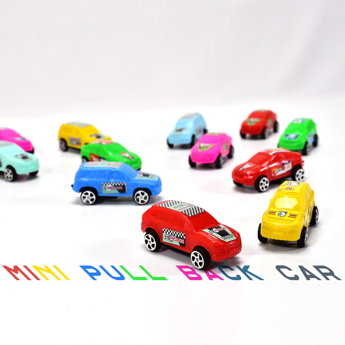 Multicolor Super Racer Toy Cars for Kids (12pcs)