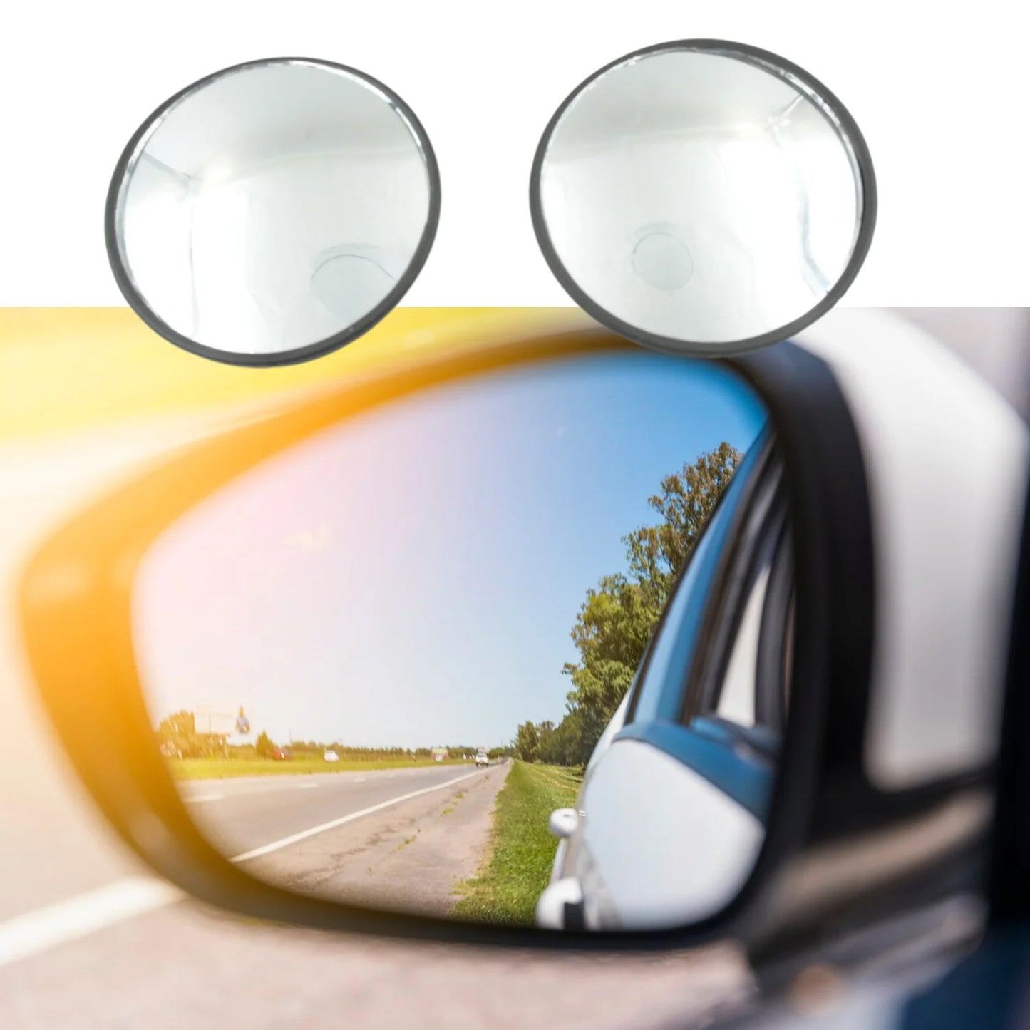 Frameless Blind Spot Mirrors - 2 Pack