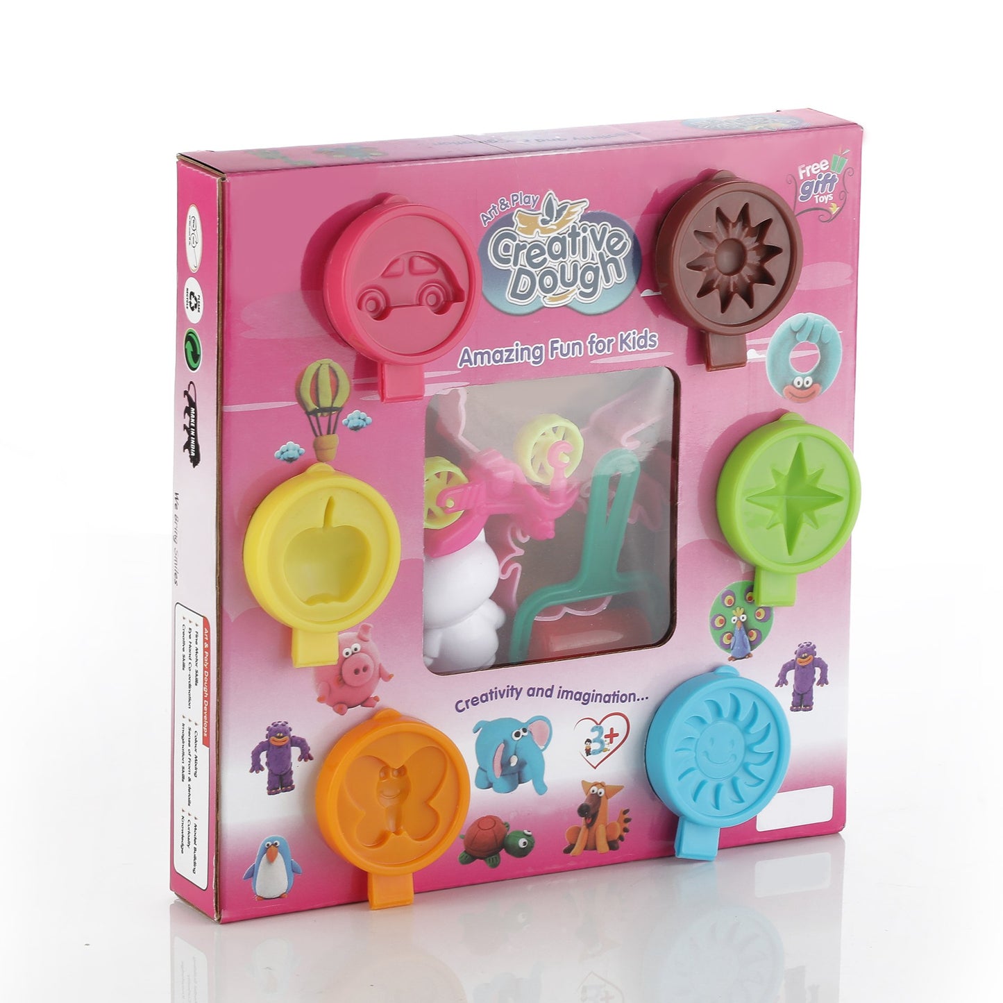 Non-Toxic Creative Dough Clay Set (5 Colors, 6 Pcs)