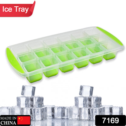 7169  18 Cavity Pop Up Ice Cube Tray Easy Release Flexible Silicone Bottom Ice Tray  Stackable Ice Tray 100 Bpa Free Food Grade For Freezer