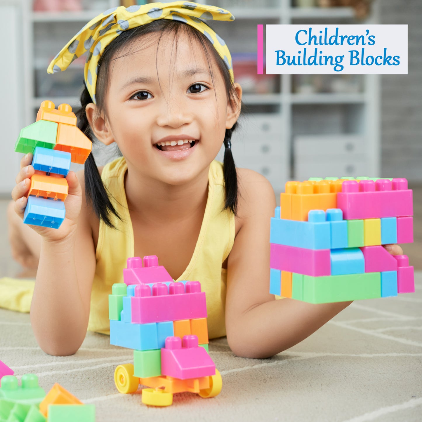 Multicolor Building Blocks Set for Kids – 60 Bricks