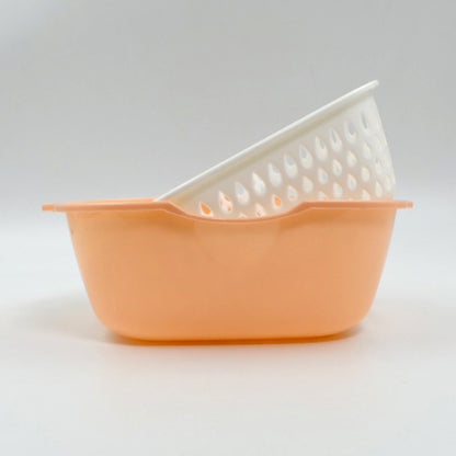 2-in-1 Rinse & Drain Basket.