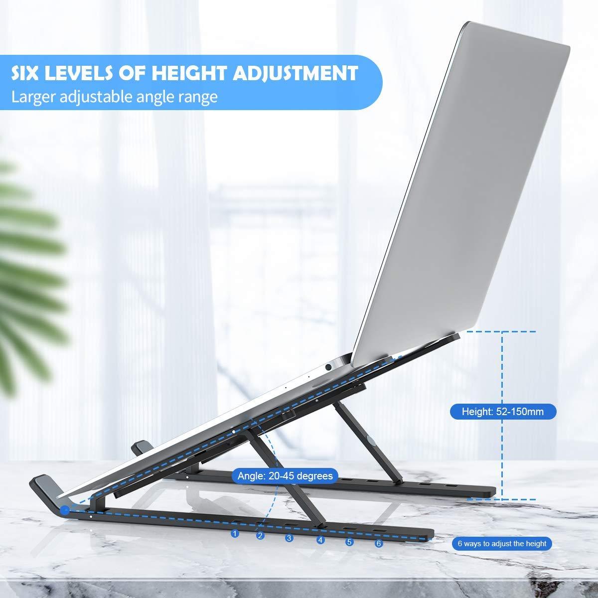 Adjustable Laptop Stand with Foldable Legs