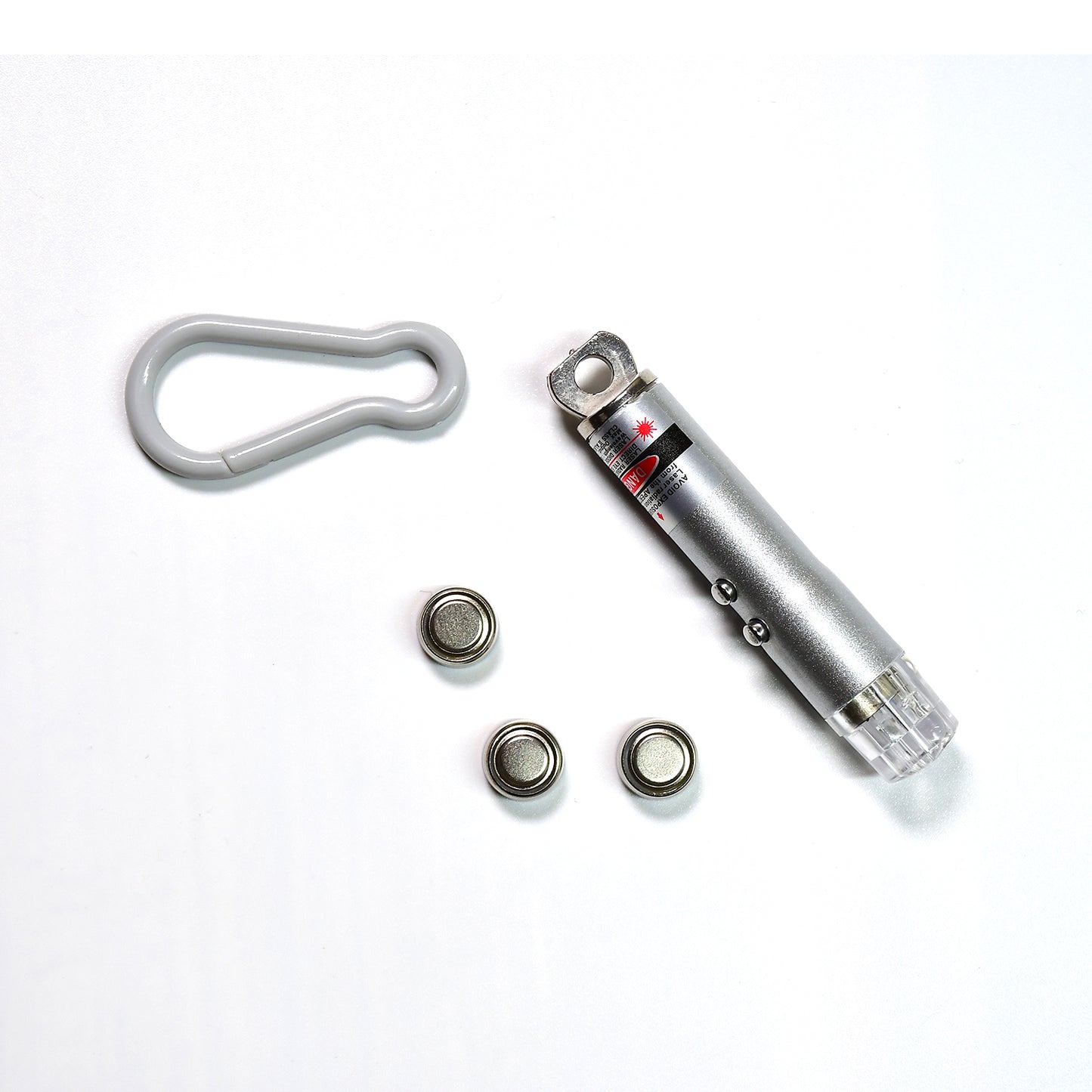 Compact 3-in-1 Laser Pointer, Flashlight & Keychain Tool