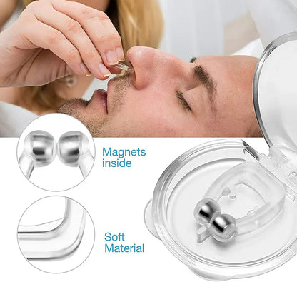 Silicone Magnetic Anti-Snoring Device for Sleepers