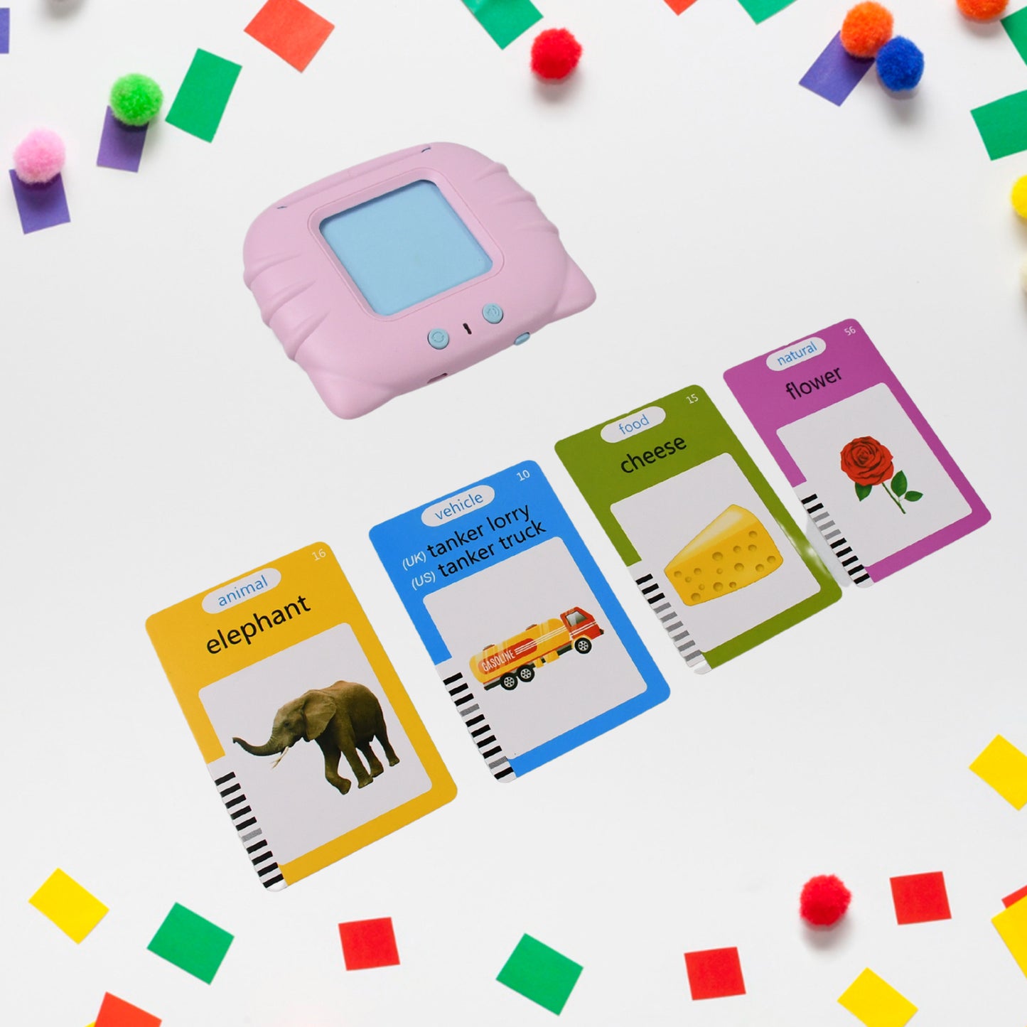 English Words Flash Card Machine – Fun Learning for Kids